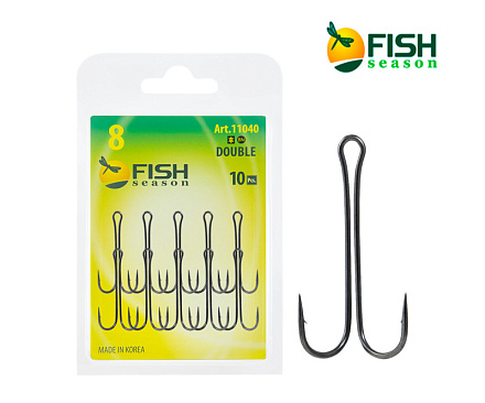 Крючок Двойной Fish Crystal 11040 №8 10шт