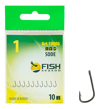 Крючок Одинарный Fish Crystal Sode №1 10шт