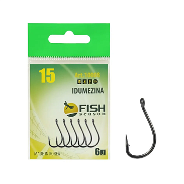 Крючок Одинарный Fish Crystal Idumezina №15 6шт