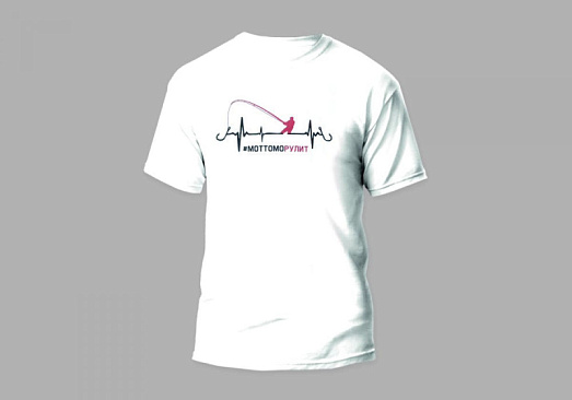 Футболка Mottomo "Пульс" (белая) #M