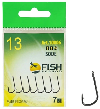 Крючок Одинарный Fish Crystal Sode №13 7шт