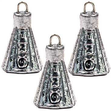 Груз "Пирамидка Фокина" 8г, серебро, 3шт