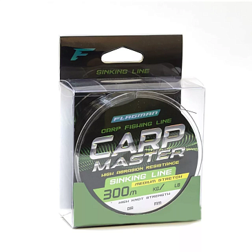 Монофильная леска F-Fishing Carp Master 300м, 0,30мм Монофильная леска F-Fishing Carp Master 300м, 0,30мм