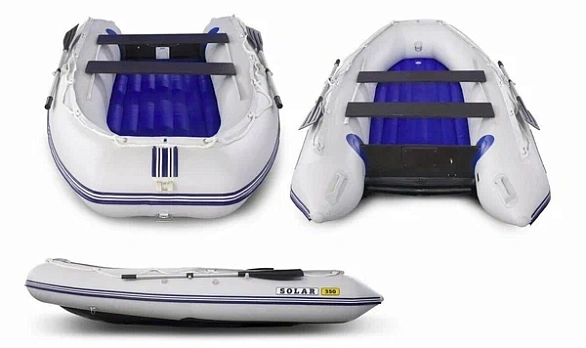 Лодка ПВХ Solar 350-К Максима НДНД #серый