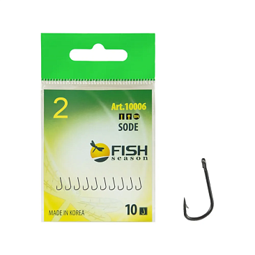 Крючок Одинарный Fish Crystal Sode №2 10шт