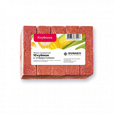 Жмых Dunaev кукурузный 300г #Клубника