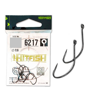 Крючок Одинарный HitFish 6217 №8 11шт