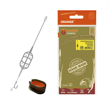 Готовая оснастка Orange #41/1 Classic Flat Method Leadcore + Mould, для бойла, 50гр, 1шт Готовая оснастка Orange #41/1 Classic Flat Method Leadcore + Mould, для бойла, 50гр, 1шт