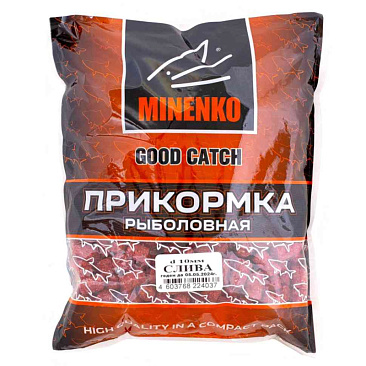 Прикормка гранулированная 10мм Minenko "Good Catch" 0,7кг #Слива Прикормка гранулированная 10мм Minenko "Good Catch" 0,7кг #Слива