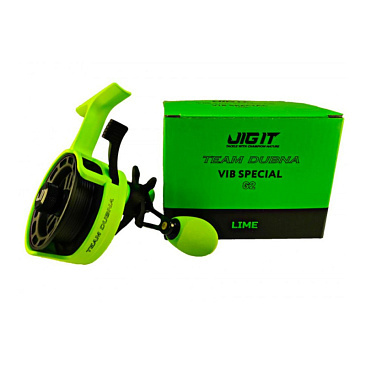 Катушка инерционная Jig It Team Dubna Vib Special G2 RH #Lime Катушка инерционная Jig It Team Dubna Vib Special G2 RH #Lime