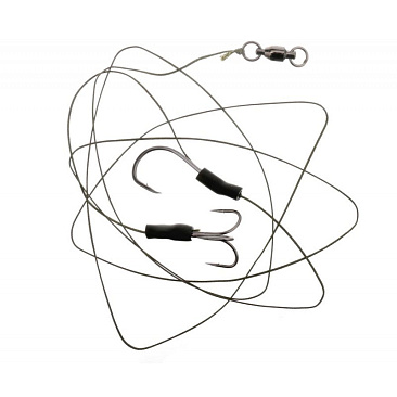 Готовая оснастка F-Fishing Cat Fish Rig Single & Trible Hooks 6/0