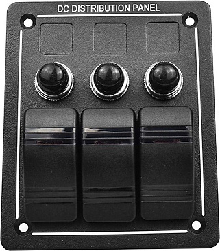 Панель переключателей Skipper 3 переключателя, автоматы