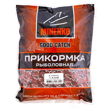 Прикормка гранулированная 10мм Minenko "Good Catch" 0,7кг #Сазан Прикормка гранулированная 10мм Minenko "Good Catch" 0,7кг #Сазан