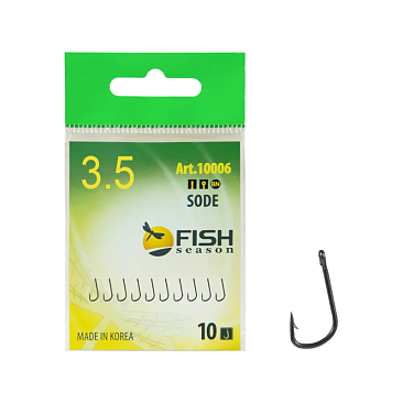 Крючок Одинарный Fish Crystal Sode №3,5 10шт
