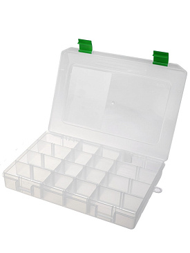 Коробка рыболовная Fisherbox 250 250x190x40, прозрачная Коробка рыболовная Fisherbox 250 250x190x40, прозрачная