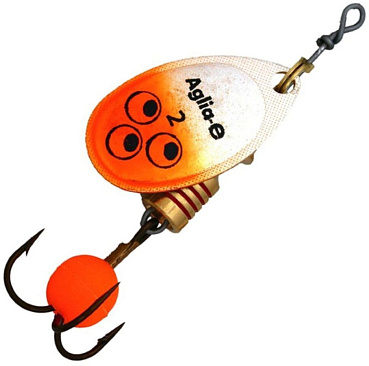 Блесна вращающаяся Mepps Aglia-E 2, 4,5г #Ag/Orange Блесна вращающаяся Mepps Aglia-E 2, 4,5г #Ag/Orange