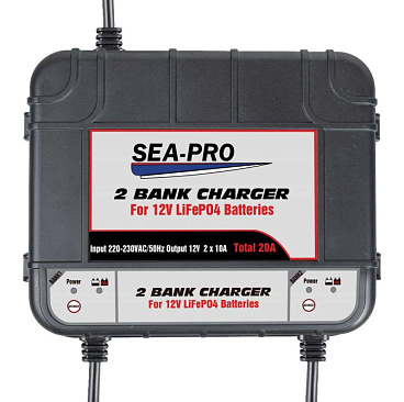 Зарядное устройство Sea-Pro TE4-0260A 2х12В 10A+10A LiFePO4