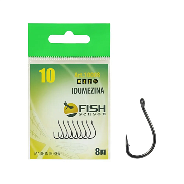 Крючок Одинарный Fish Crystal Idumezina №10 8шт