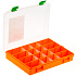 Коробка рыболовная Fisherbox 250sh slim 250x190x20, оранжевая